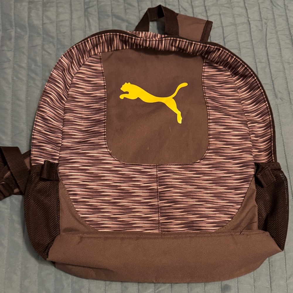 Puma Brown and Yellow Men's Backpack